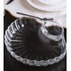 Petisqueira 21,5cm X 19,5cm X 3,5cm Com Divisoria Para Molho Shell Vidro